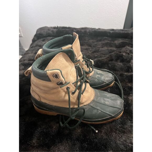 Lands’ End thinsulate suede leather duck shoes 10EEE Men main image 3